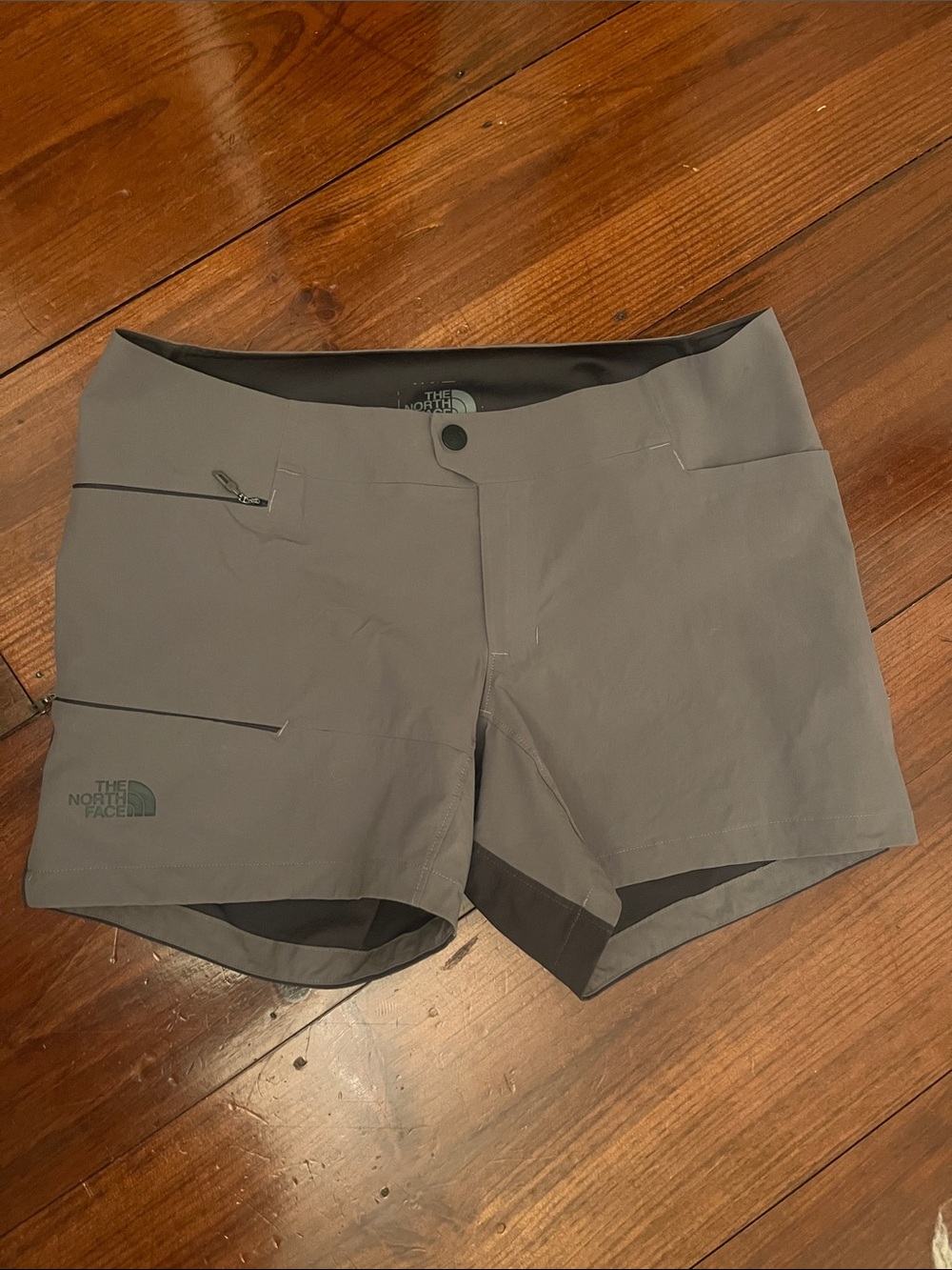 The North Face Women's Slate Gray Performance Trail Shorts - size 4